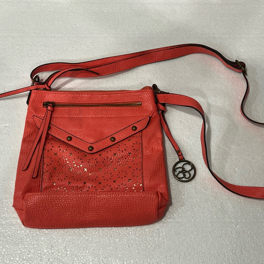 Jessica Simpson Vibrant Coral Crossbody Bag